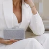 Geantă Elegantă Luisa Argintie cu Cristale – Clutch de Ocazie pentru Evenimente Speciale picture - 2