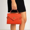 Geanta medie dama Piele Naturala Orange Solara picture - 2