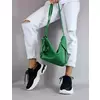 Geanta medie dama tip rucsac Piele Naturala verde Vera