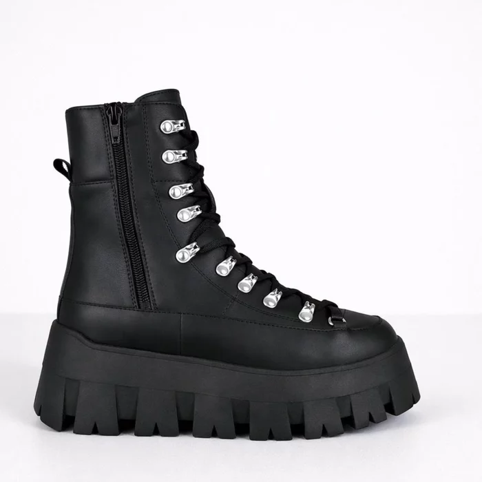 Ghete dama Piele Naturala Negre Mohito picture - 4