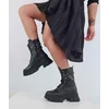 Ghete Piele Naturala neagra Bilbao
