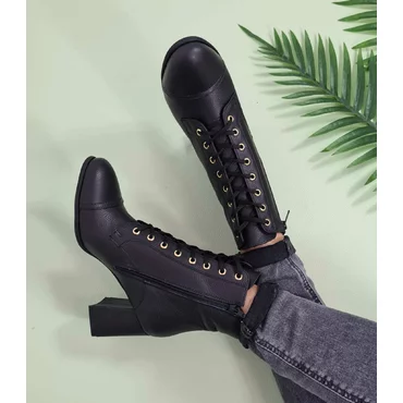 Ghete Piele Naturala neagra Granada Outlet