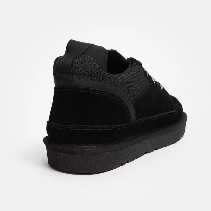 Pantofi casual cu blanita din Piele Naturala Negri Cold picture - 3