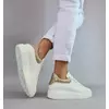 Pantofi casual Garkony Piele Naturala alba Koli