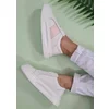 Pantofi casual Piele Naturala alb cu roz Layout