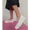 Pantofi casual Piele Naturala alba Karlita