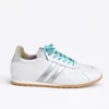 Pantofi casual Piele Naturala Albi cu Argintiu Celio picture - 1