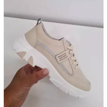 Pantofi casual Piele Naturala bej Andra