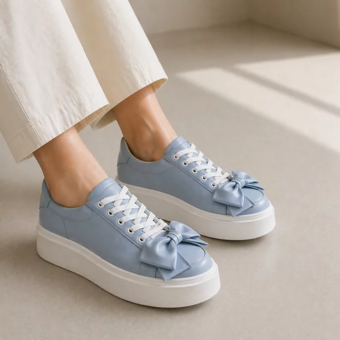 Pantofi casual Piele Naturala Blue Barni B picture - 2