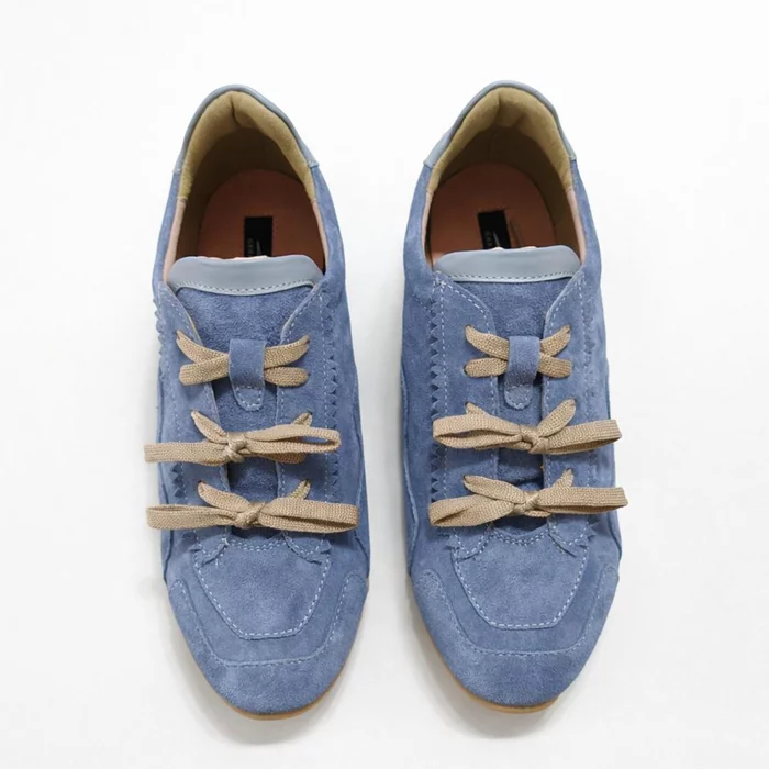 Pantofi casual Piele Naturala Blue cu siret Celio picture - 2