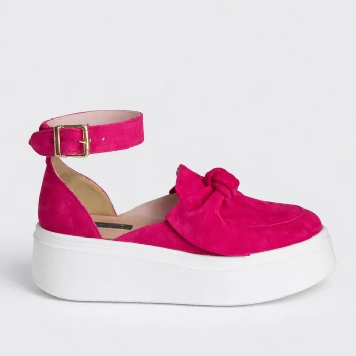 Pantofi casual Piele Naturala Fuxia Garkony Selene F picture - 5