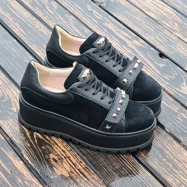 Pantofi casual Piele  Naturala neagra Boa