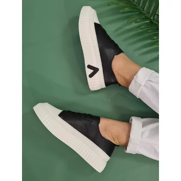 Pantofi casual Piele Naturala neagra Duo