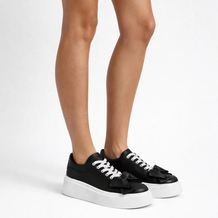 Pantofi casual Piele Naturala Negri Barni B picture - 3