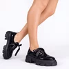 Pantofi casual Piele Naturala Negri cu siret Lucky picture - 1