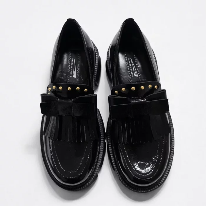 Pantofi casual Piele Naturala Negri naplac Noble picture - 2