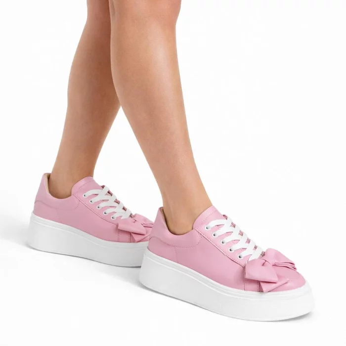 Pantofi casual Piele Naturala Roz Barni B picture - 2