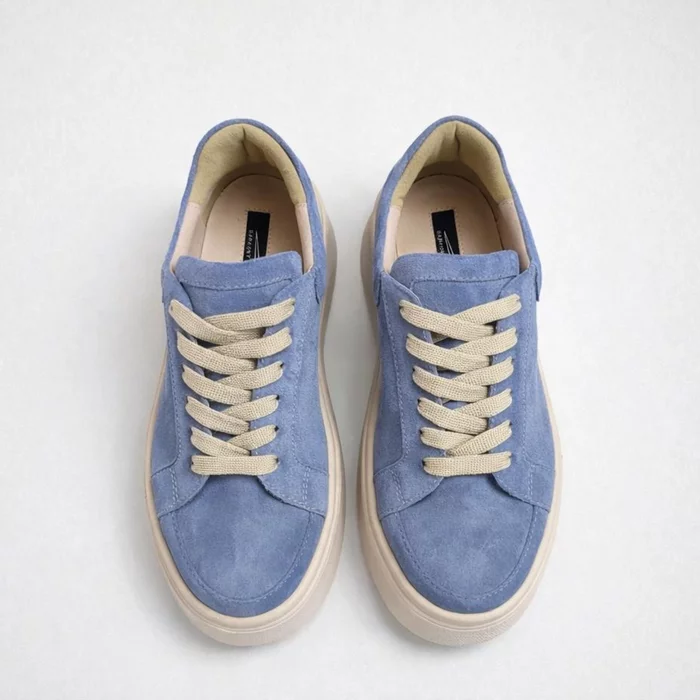 Pantofi casual Piele Naturala velur Blue Sunny picture - 3