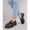 Pantofi dama casual cu lant Loky Negri