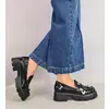 Pantofi dama casual Loafers Butterfly Negri