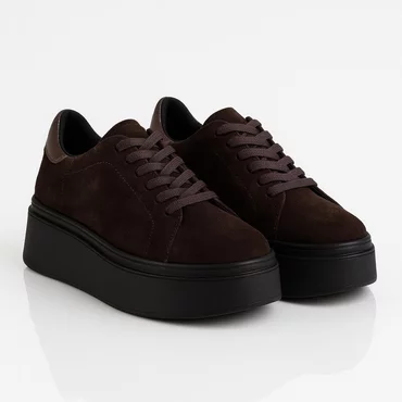 Pantofi dama casual Piele Naturala Maro ciocolata ChocoRise