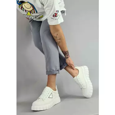 Pantofi dama casual sport Foxy Alb
