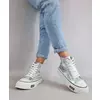Pantofi dama casual sport Shine Argintii