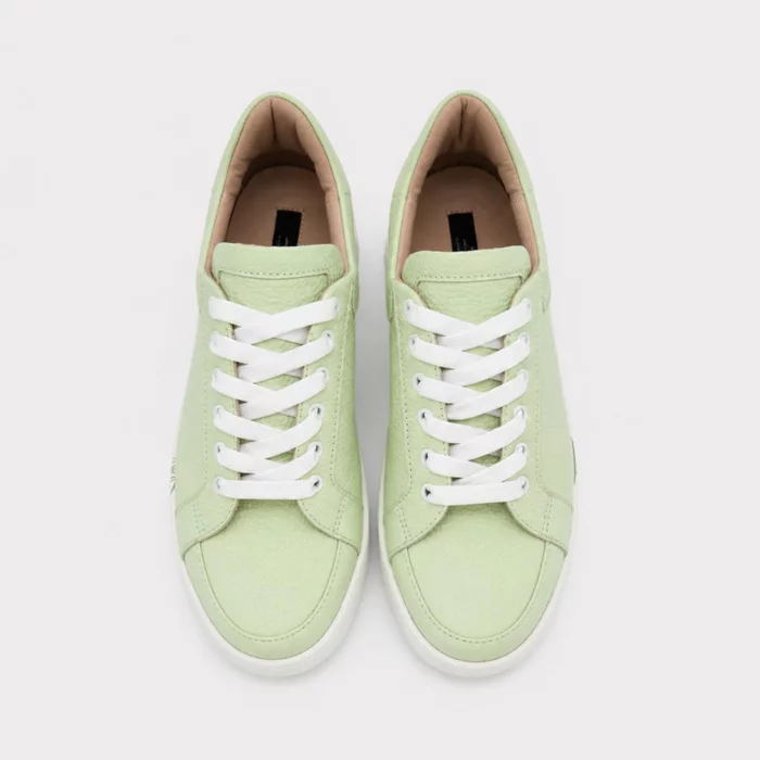 Pantofi dama casuals sport Piele Naturala Verde Fistic Alesya picture - 5