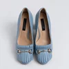 Pantofi dama Piele Naturala Blue cu accesorii Tasha picture - 5