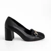 Pantofi dama Piele Naturala Negri cu accesorii Tasha picture - 3