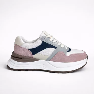 Pantofi damă sport Piele naturala si textil multicolori Breeze