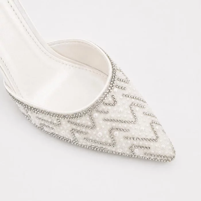 Pantofi dama stiletto eleganti cu strasuri Aveline picture - 4
