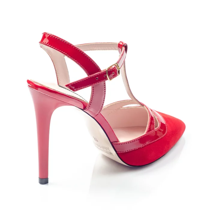 Pantofi dama stiletto Piele Naturala Rosie Selena picture - 3
