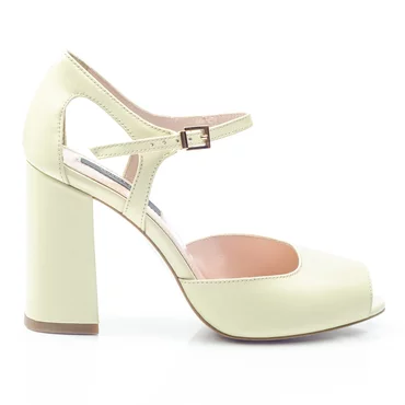 Pantofi dama tip sanda Piele Naturala Lemon Garkony Iris