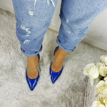 Pantofi eleganti albastru electric Eva