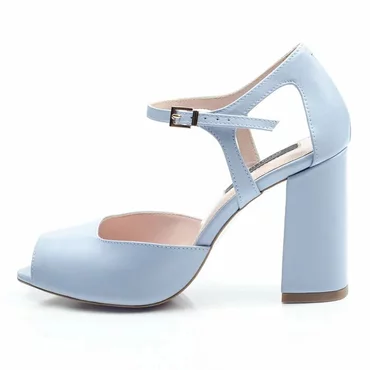Pantofi Piele Naturala bleu Outlet-202211