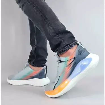 Pantofi sport barbati multicolori cu siret Clay