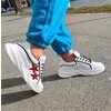 Pantofi sport din piele naturala alba Star