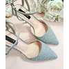 Pantofi stileto argintii Silver