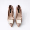 Pantofi stiletto Piele Naturala bej Danelia picture - 2