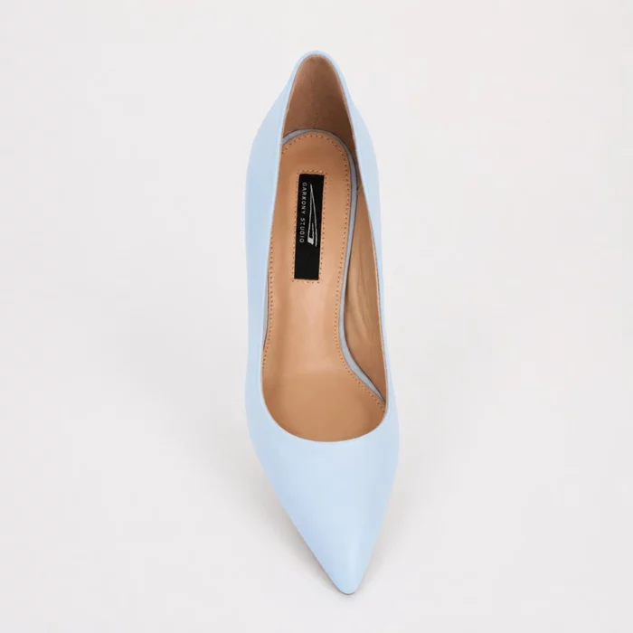 Pantofi stiletto Piele Naturala Blue Aylin picture - 6