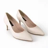 Pantofi stiletto Piele Naturala Crem Aylin picture - 2