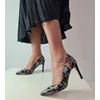 Pantofi stiletto Piele Naturala imprimeu color Sandra