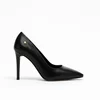 Pantofi stiletto Piele Naturala Negri Classy Heel picture - 1