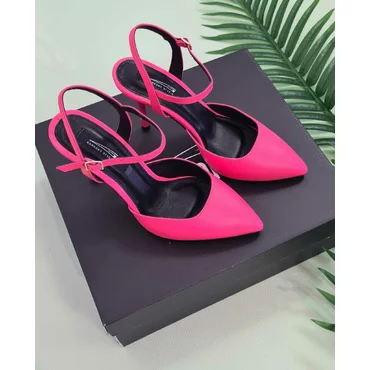 Pantofi stiletto Piele Naturala pink Salma
