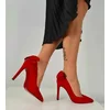 Pantofi stiletto Piele Naturala rosie Marsela