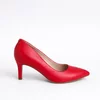 Pantofi stiletto Piele Naturala Rosii Aylin picture - 3