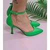 Pantofi stiletto Piele Naturala verde Daliana