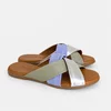 Papuci dama comfort Piele Naturala Multicolori cu talpa joasa Nyra picture - 1