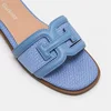 Papuci dama din Textil Blue cu talpa joasa confortabila Dalia picture - 4